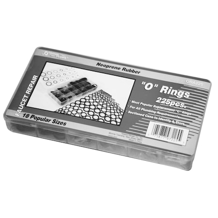 Jones Stephens 225 Piece O-Ring Kit ORA225